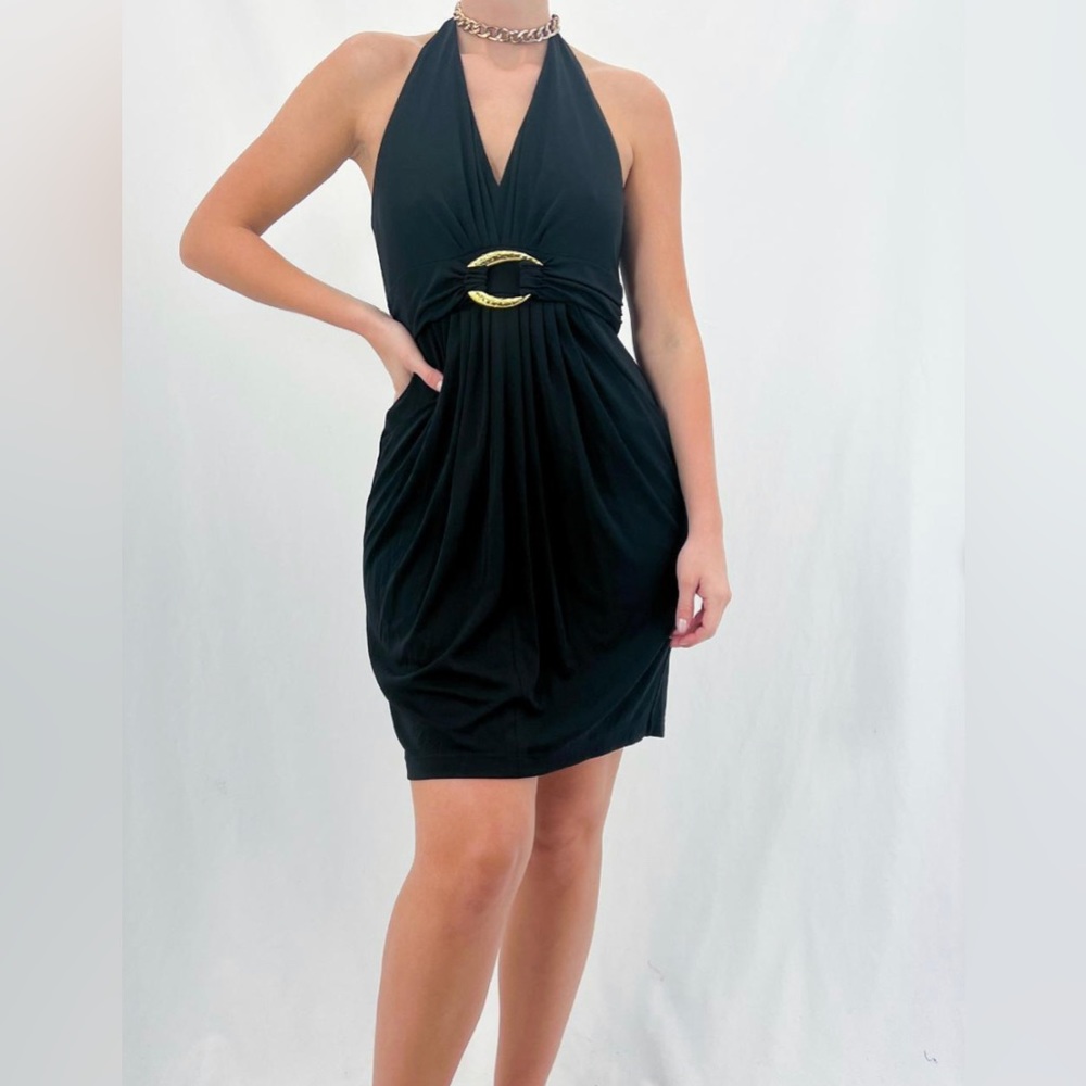 BCBGMAXAZRIA Women's Mini Cocktail Black Dress